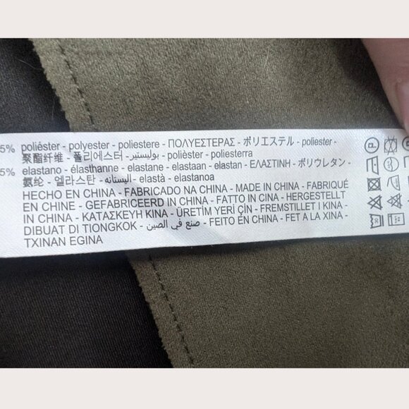 Zara Faux Suede Long Trench Coat - Picture 4 of 4